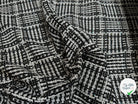 TWEED DE PRESTIGE NOIR & BLANC FABRICATION FRANÇAISE - My Little Coupon