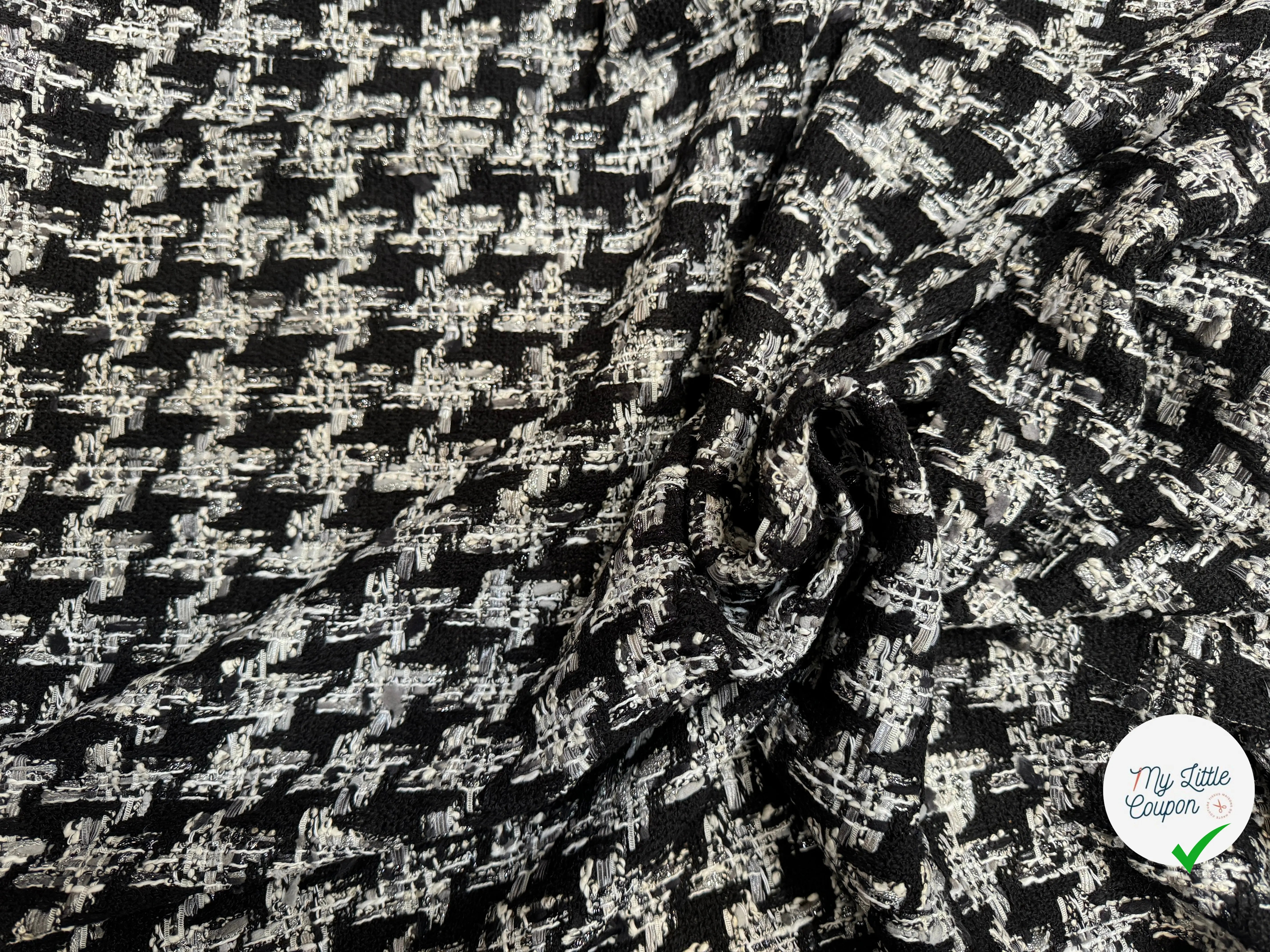 TWEED DE PRESTIGE PIED DE COQ FABRICATION FRANÇAISE - My Little Coupon