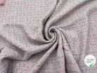 TWEED DE PRINTEMPS ROSE ET TURQUOISE - My Little Coupon - tissu - coudre