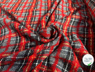 TWEED ÉCOSSAIS ÉCLAT ROUGE MADE IN FRANCE - My Little Coupon