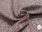 TWEED JACQUARD 24% COTON 52% LIN BLANC ROUGE - My Little Coupon