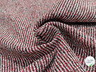 TWEED JACQUARD 24% COTON 52% LIN GRIS ROUGE - My Little Coupon