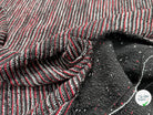 TWEED JACQUARD 36% POLYCOTON 32% COTON ET 18% LAINE NOIR ROUGE - My Little Coupon