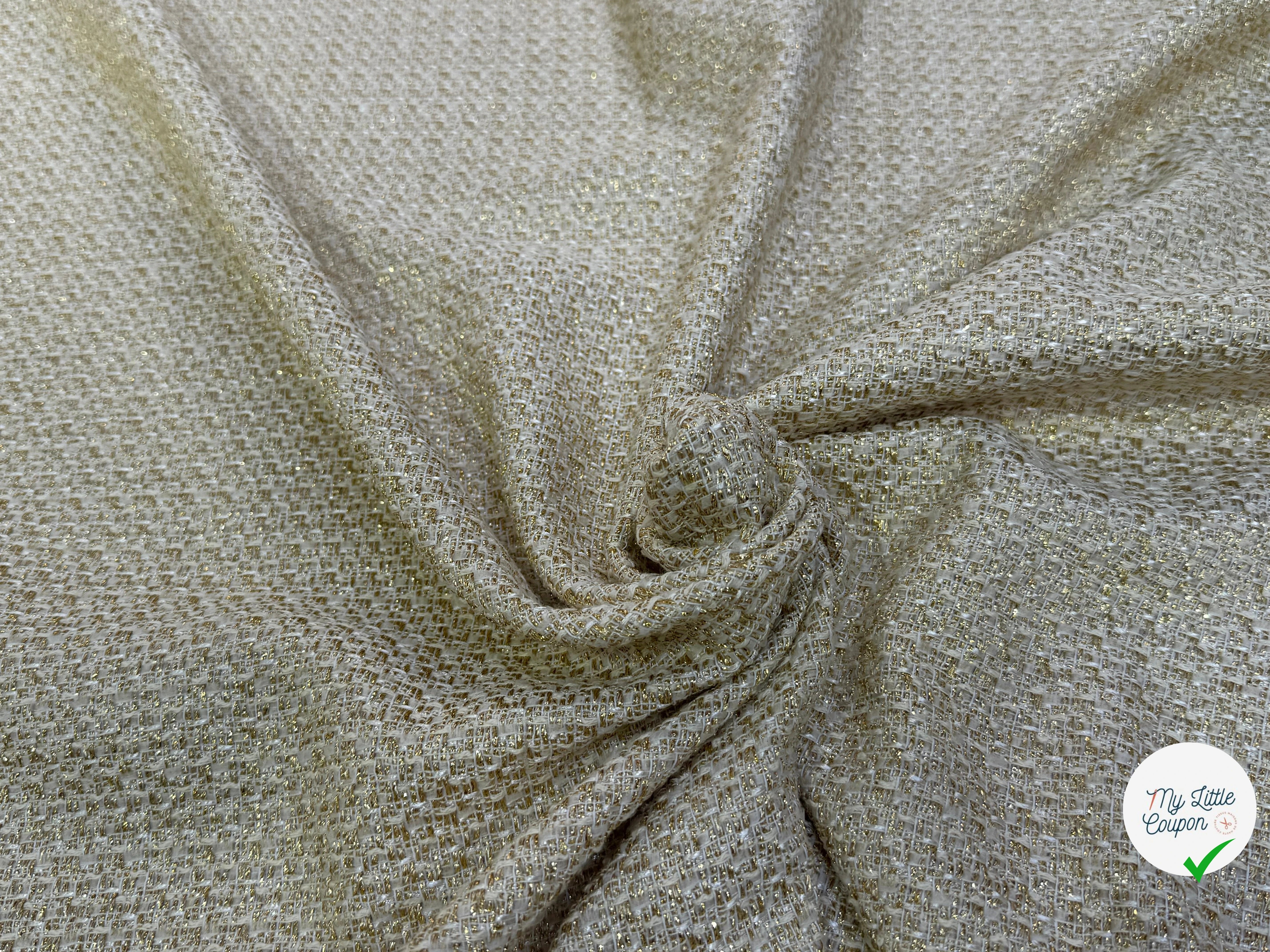 TWEED MI-SAISON 75% COTON VANILLE - My Little Coupon
