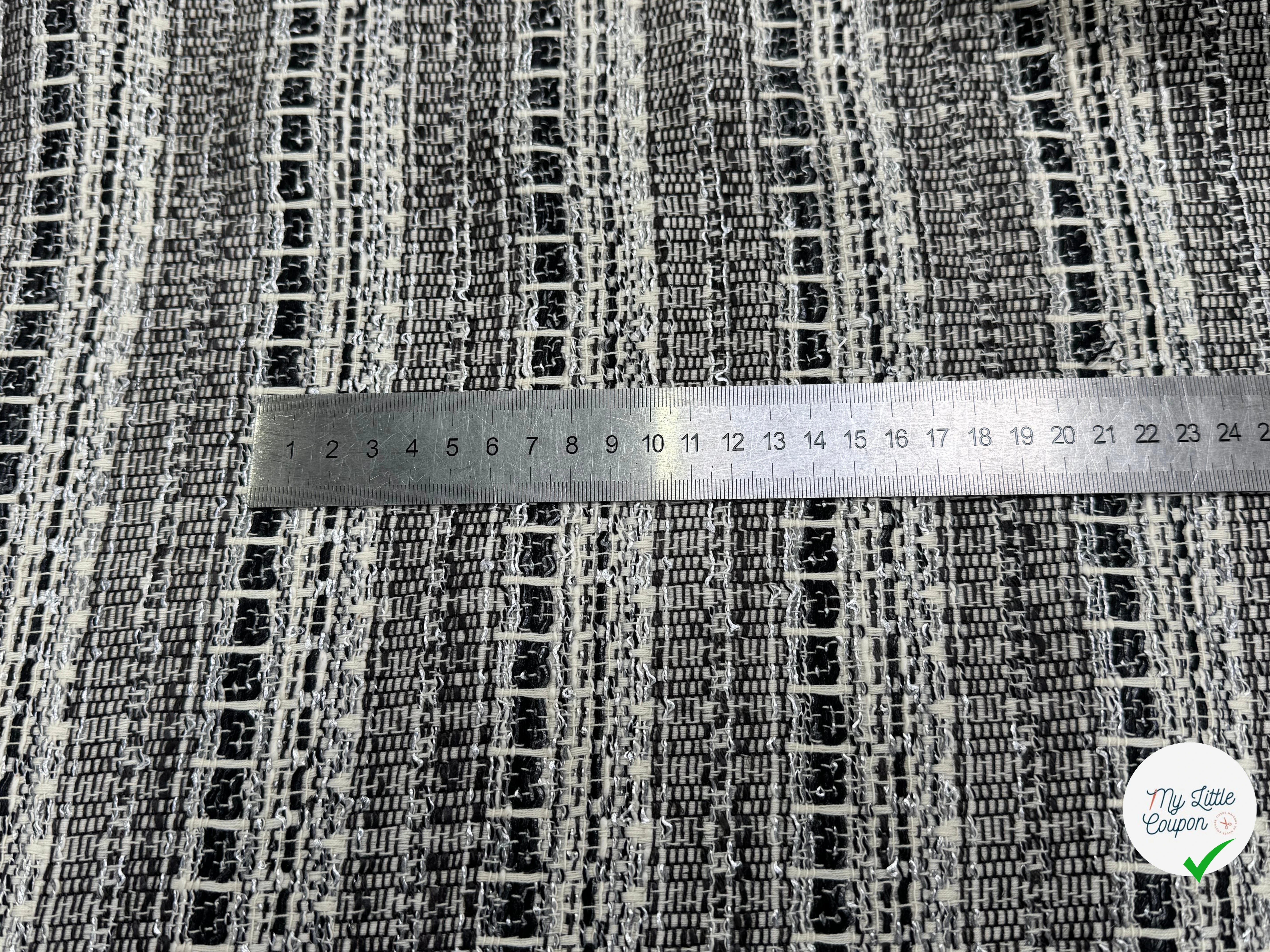 TWEED MI SAISON CHIC BLANC CASSÉ ET NOIR - My Little Coupon