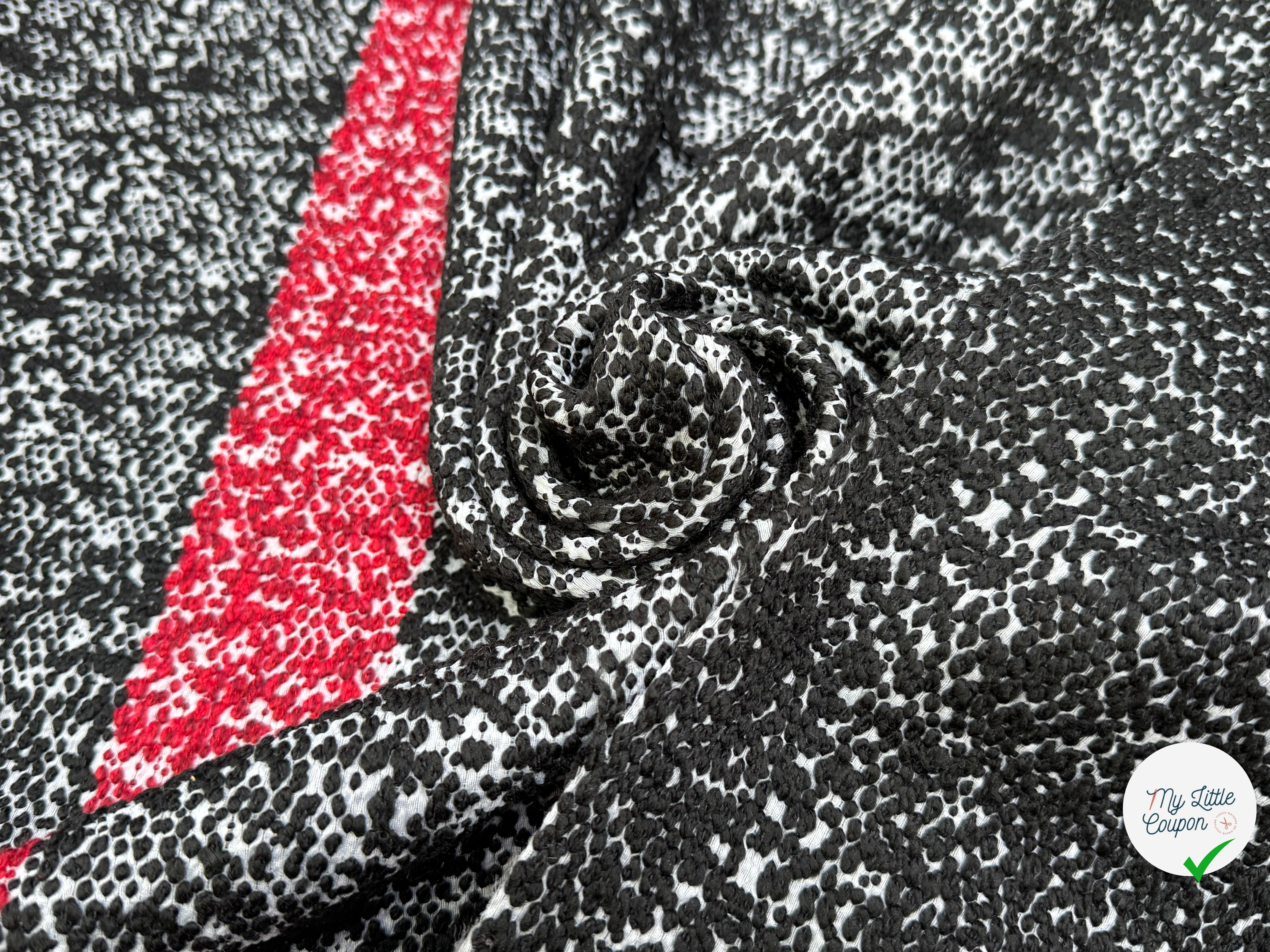 TWEED NOIR RUBIS - My Little Coupon