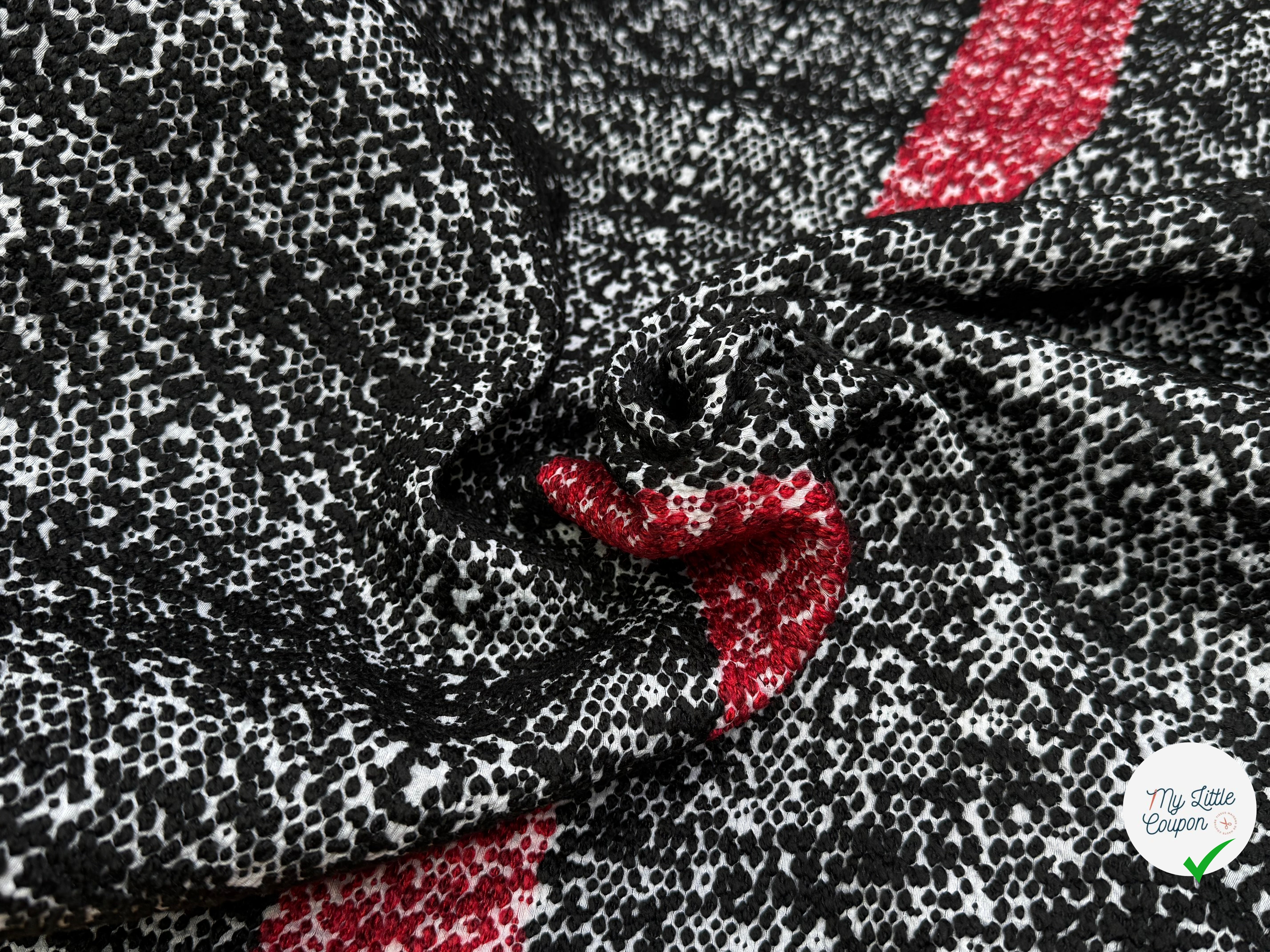TWEED NOIR RUBIS - My Little Coupon