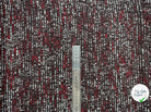 TWEED POLYESTER NOIR ROUGE ET BLANC MLC INTERN