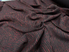 TWEED POLYESTER NOIR ROUGE ET DORÉ - My Little Coupon