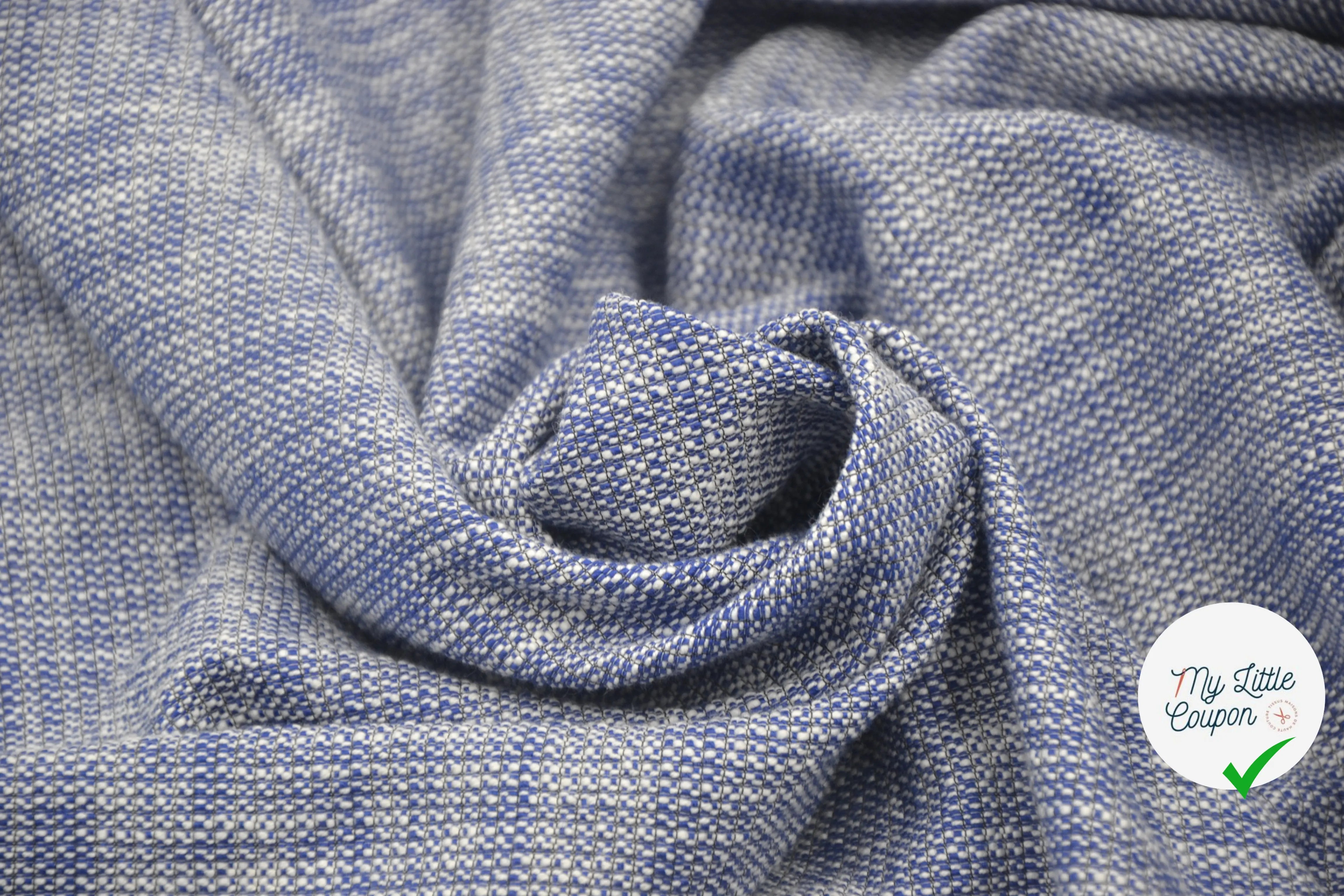 TWEED PRINTEMPS QUALITÉ COUTURE BLEU MLC INTERN