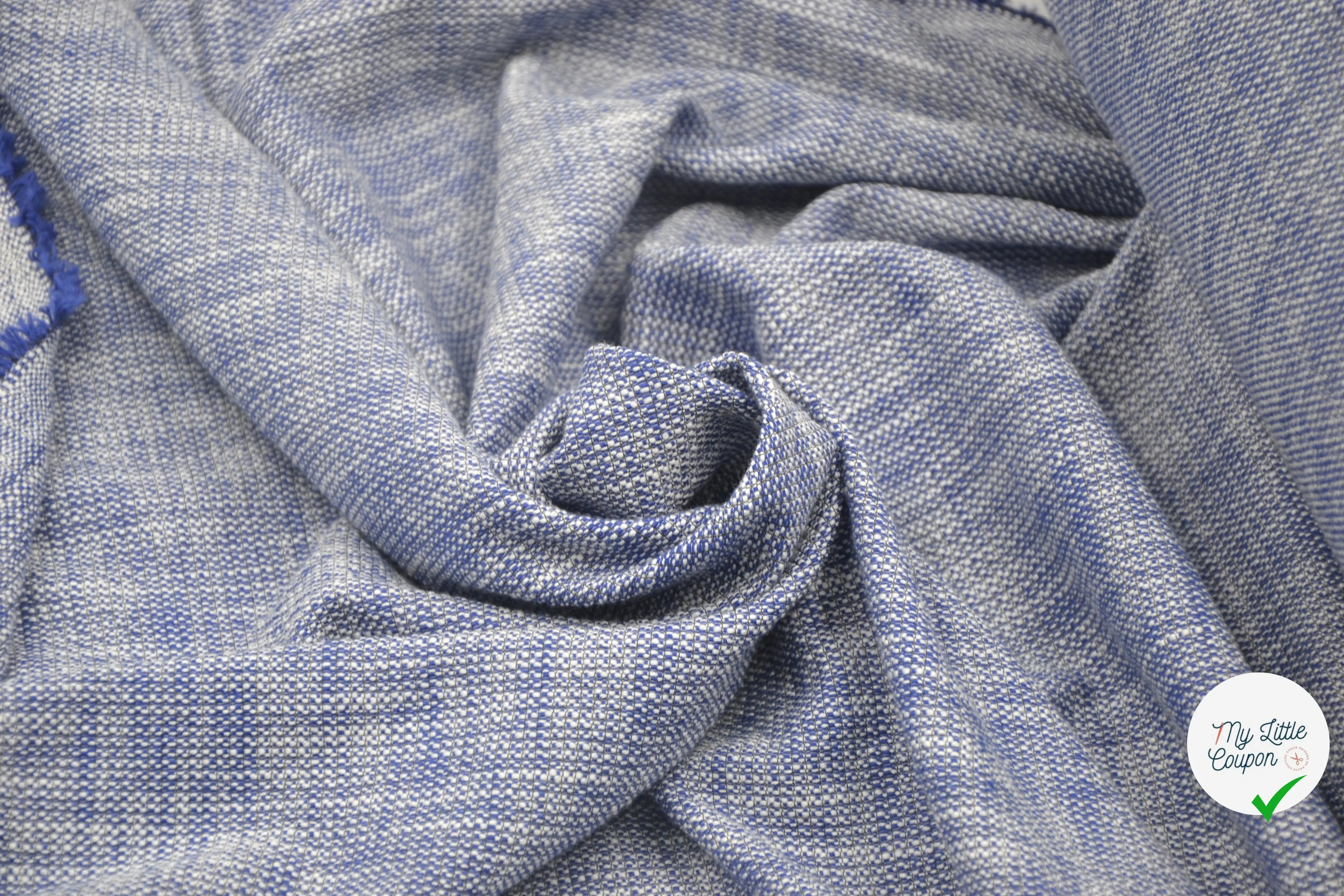 TWEED PRINTEMPS QUALITÉ COUTURE BLEU MLC INTERN