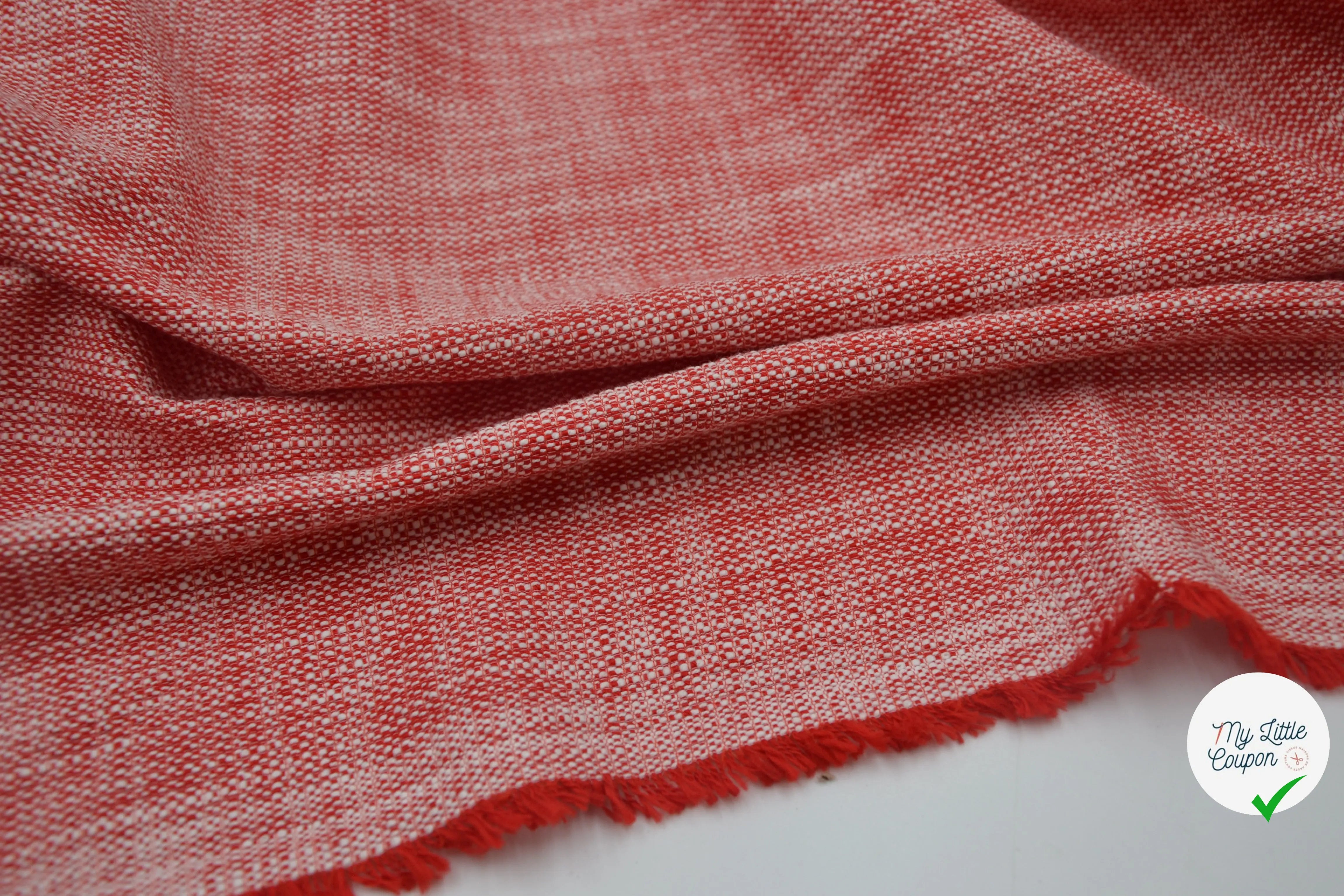 TWEED PRINTEMPS QUALITÉ COUTURE ROUGE MLC INTERN