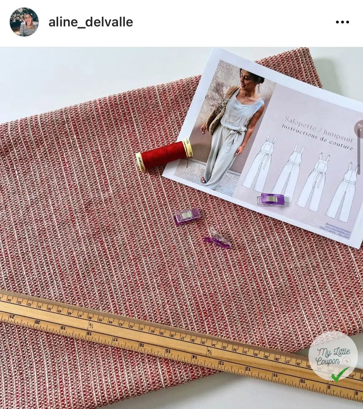 TWEED PRINTEMPS RUTILANT ET SCINTILLANT - My Little Coupon - tissu - coudre