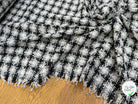 TWEED SOFT À CARREAUX BLANC NOIR - My Little Coupon