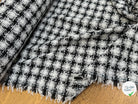 TWEED SOFT À CARREAUX BLANC NOIR - My Little Coupon