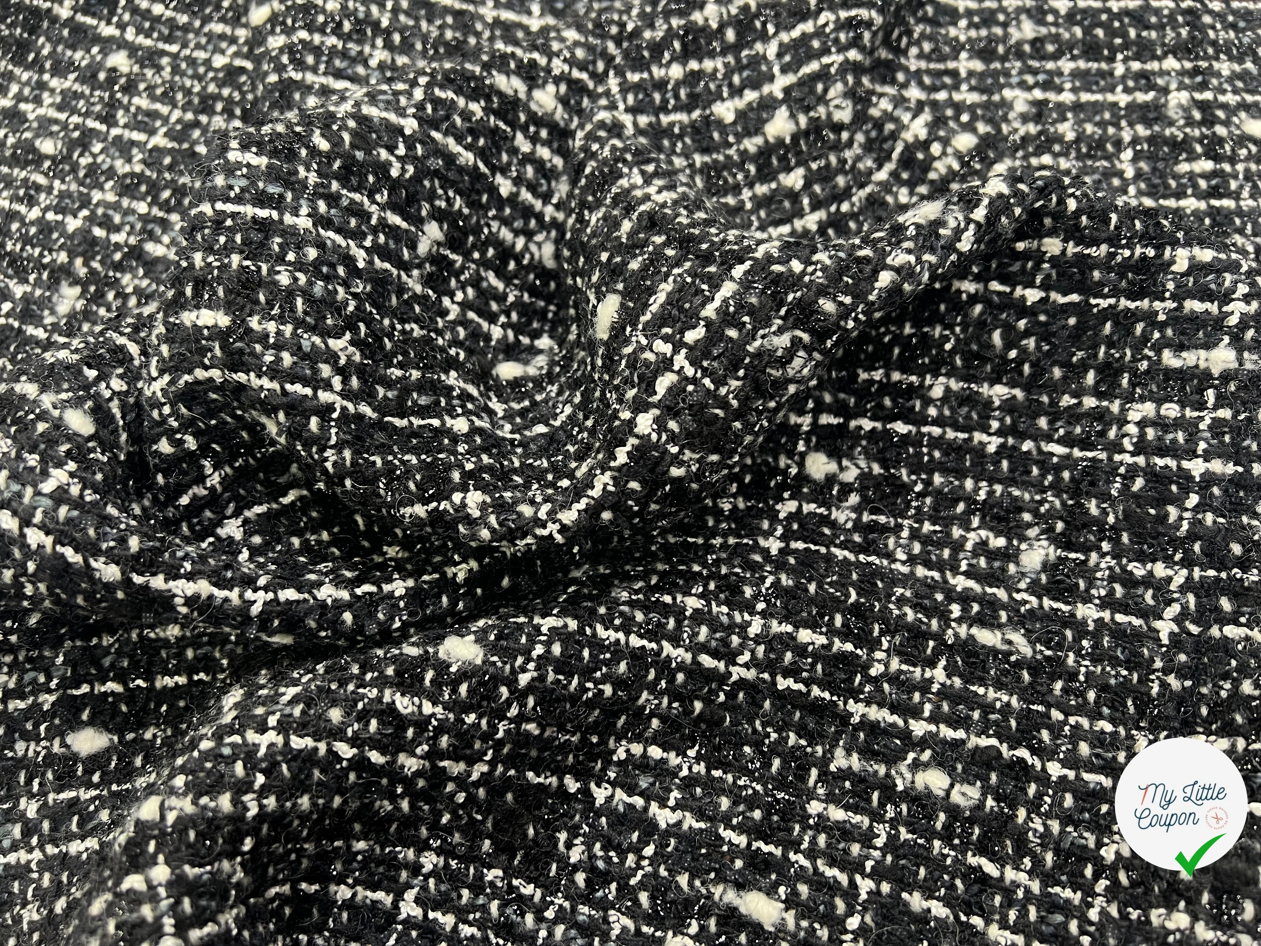 TWEED TAILLEUR ULTRA CHIC NOIR ET BLANC LAINE - My Little Coupon
