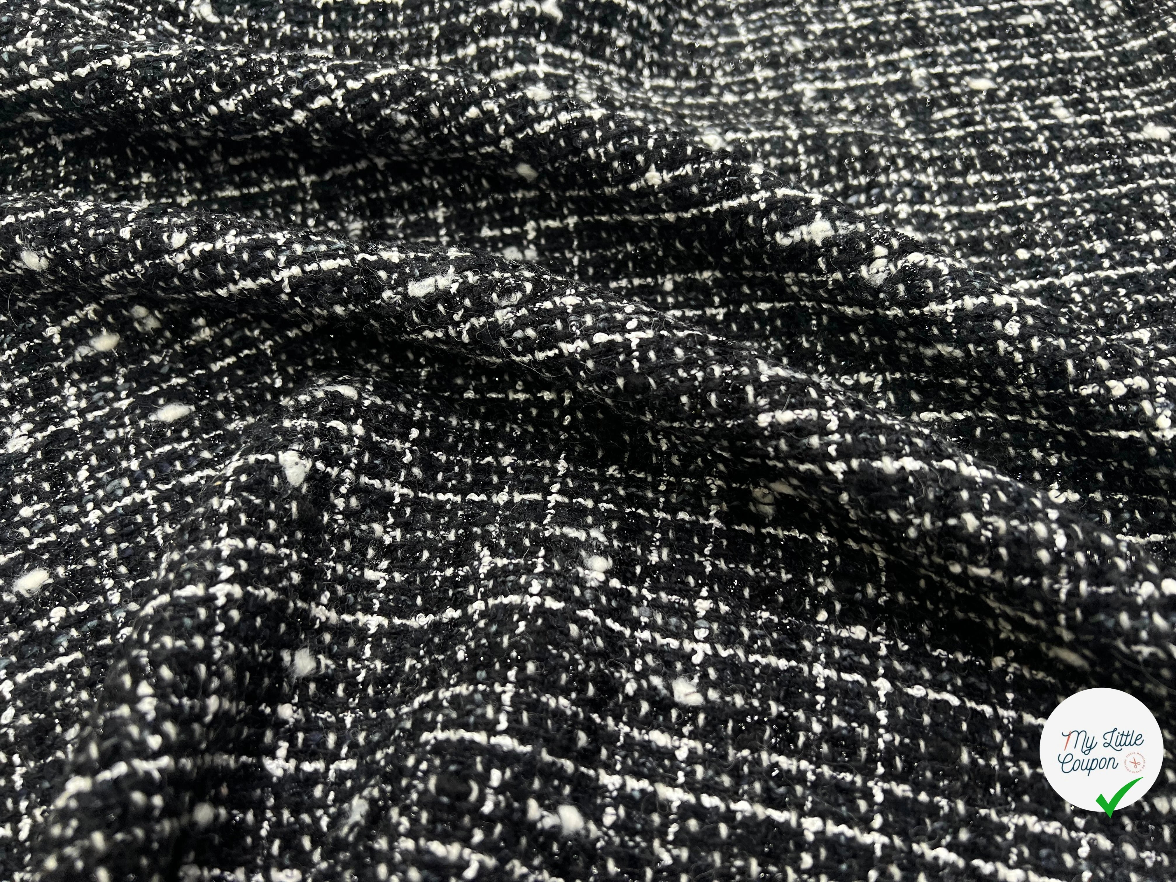 TWEED TAILLEUR ULTRA CHIC NOIR ET BLANC LAINE - My Little Coupon