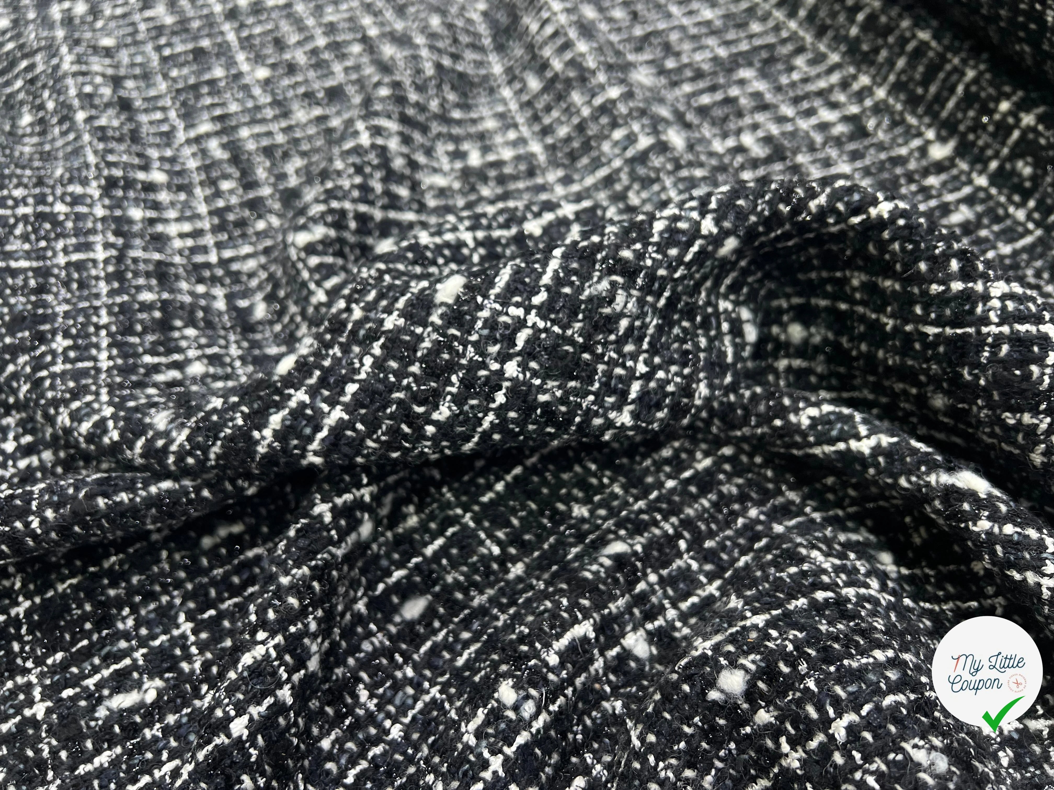 TWEED TAILLEUR ULTRA CHIC NOIR ET BLANC LAINE - My Little Coupon