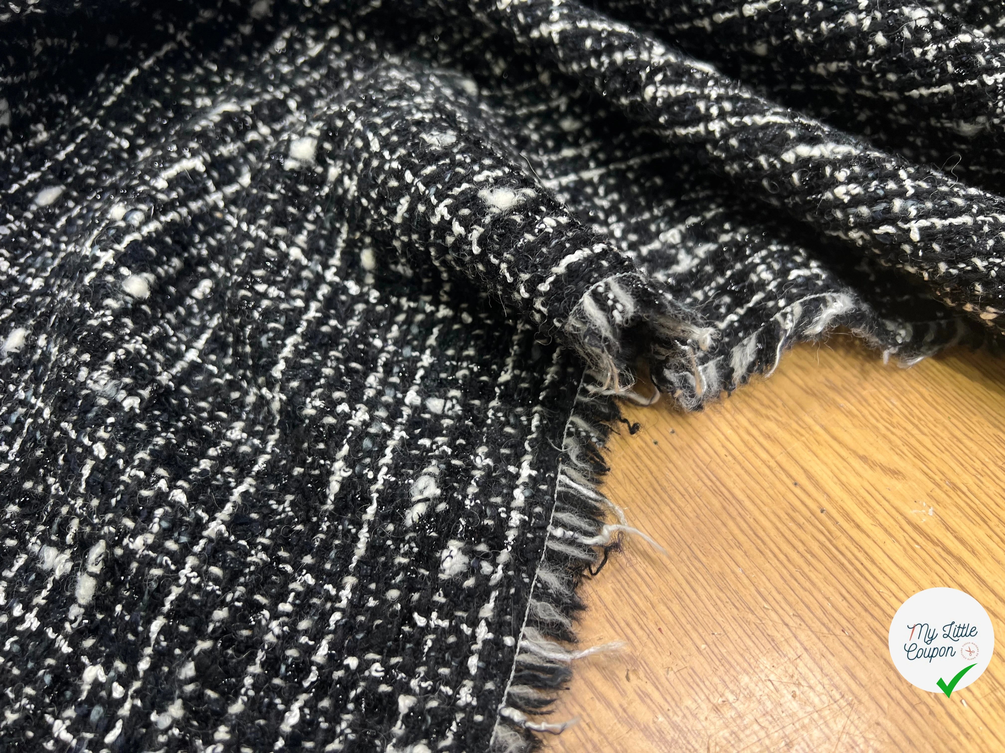 TWEED TAILLEUR ULTRA CHIC NOIR ET BLANC LAINE - My Little Coupon