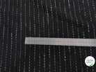 TWEED TRÈS BEAU TISSAGE À RAYURES LOURD 33% COTON NOIR MADE IN ITALY - My Little Coupon
