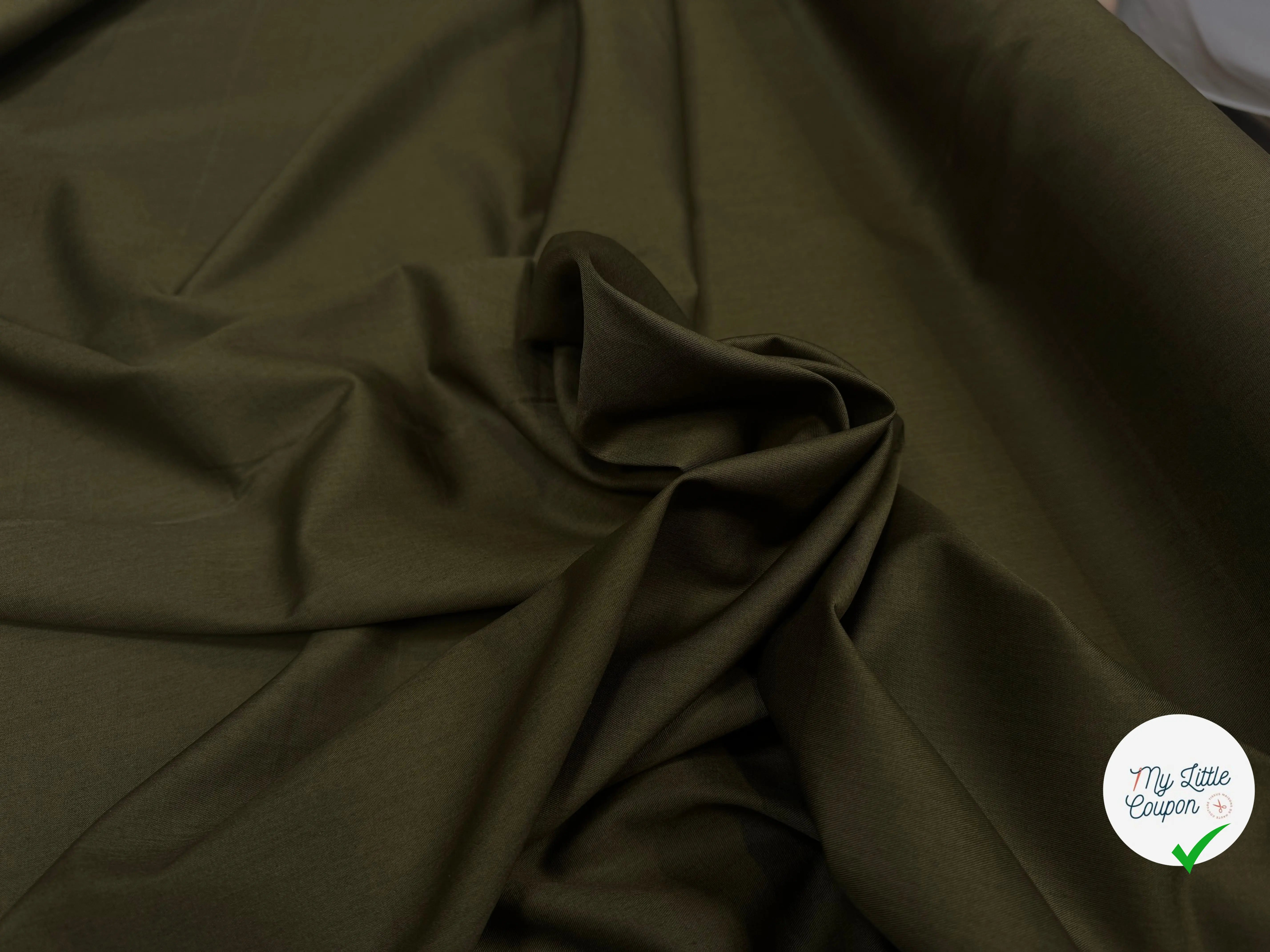 TWILL COTON LAZIO VERT - My Little Coupon