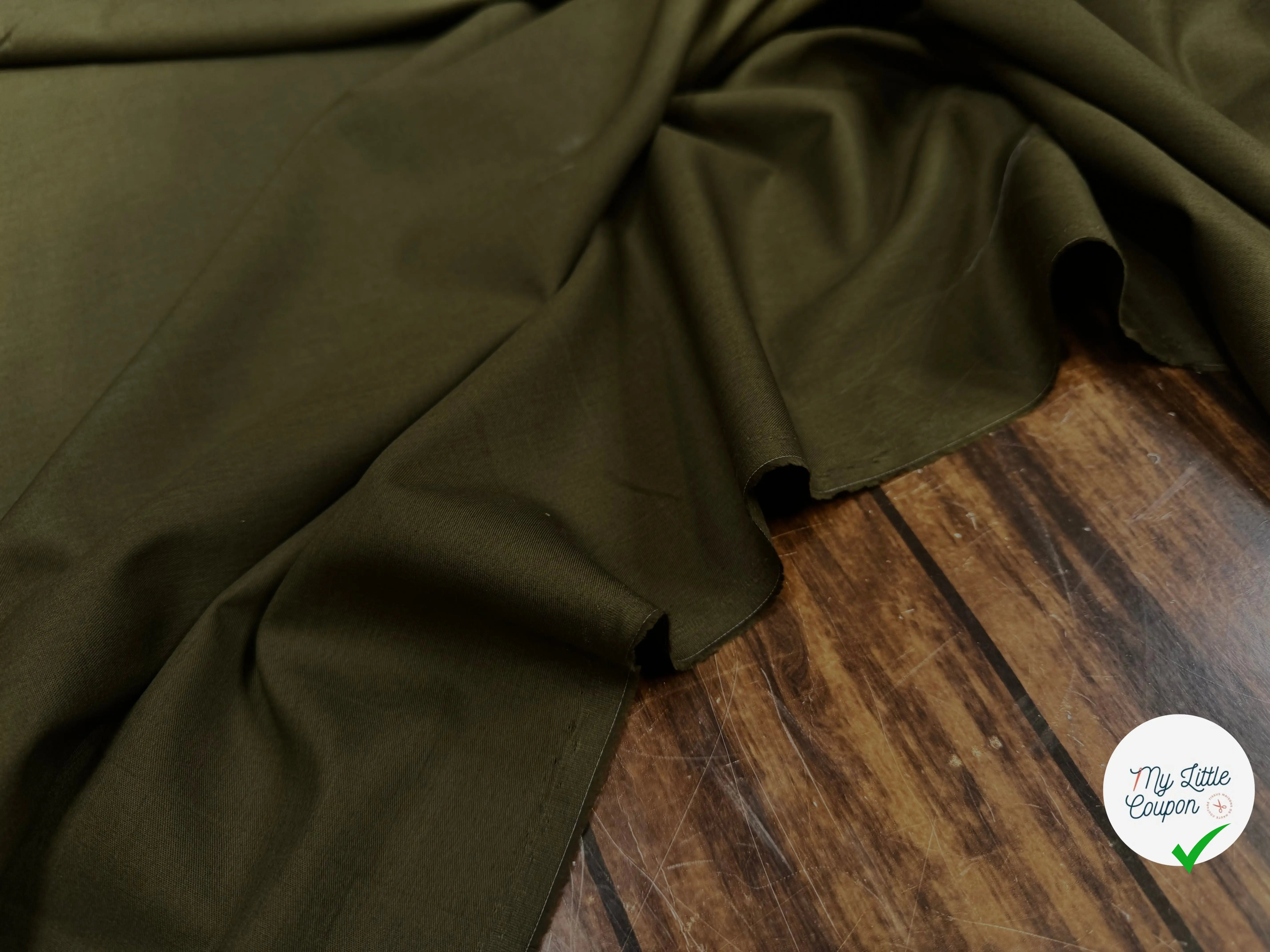 TWILL COTON LAZIO VERT - My Little Coupon