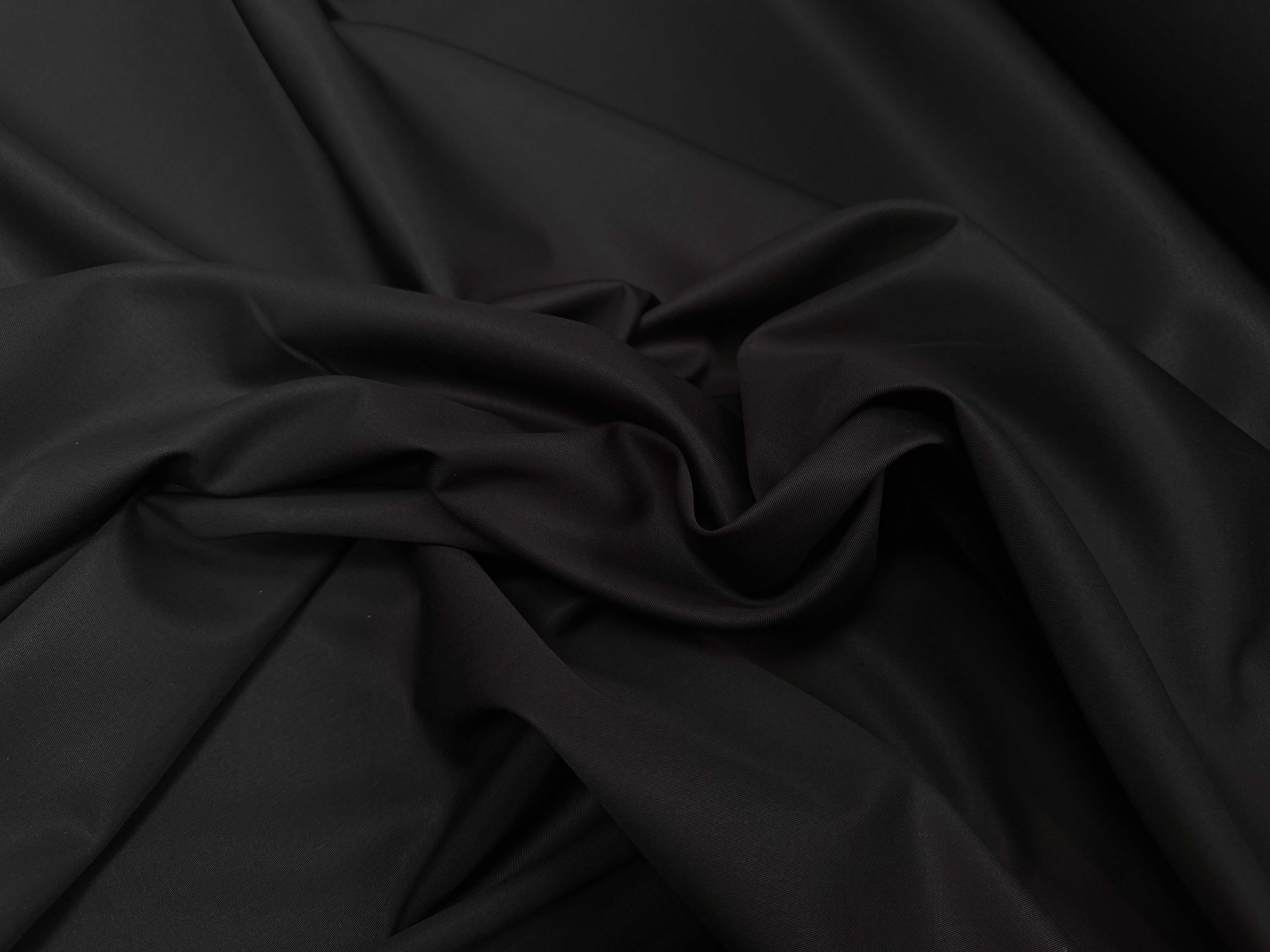 TWILL COTON PEIGNÉE NOIR LOMBARDIA PASTORELLI - My Little Coupon