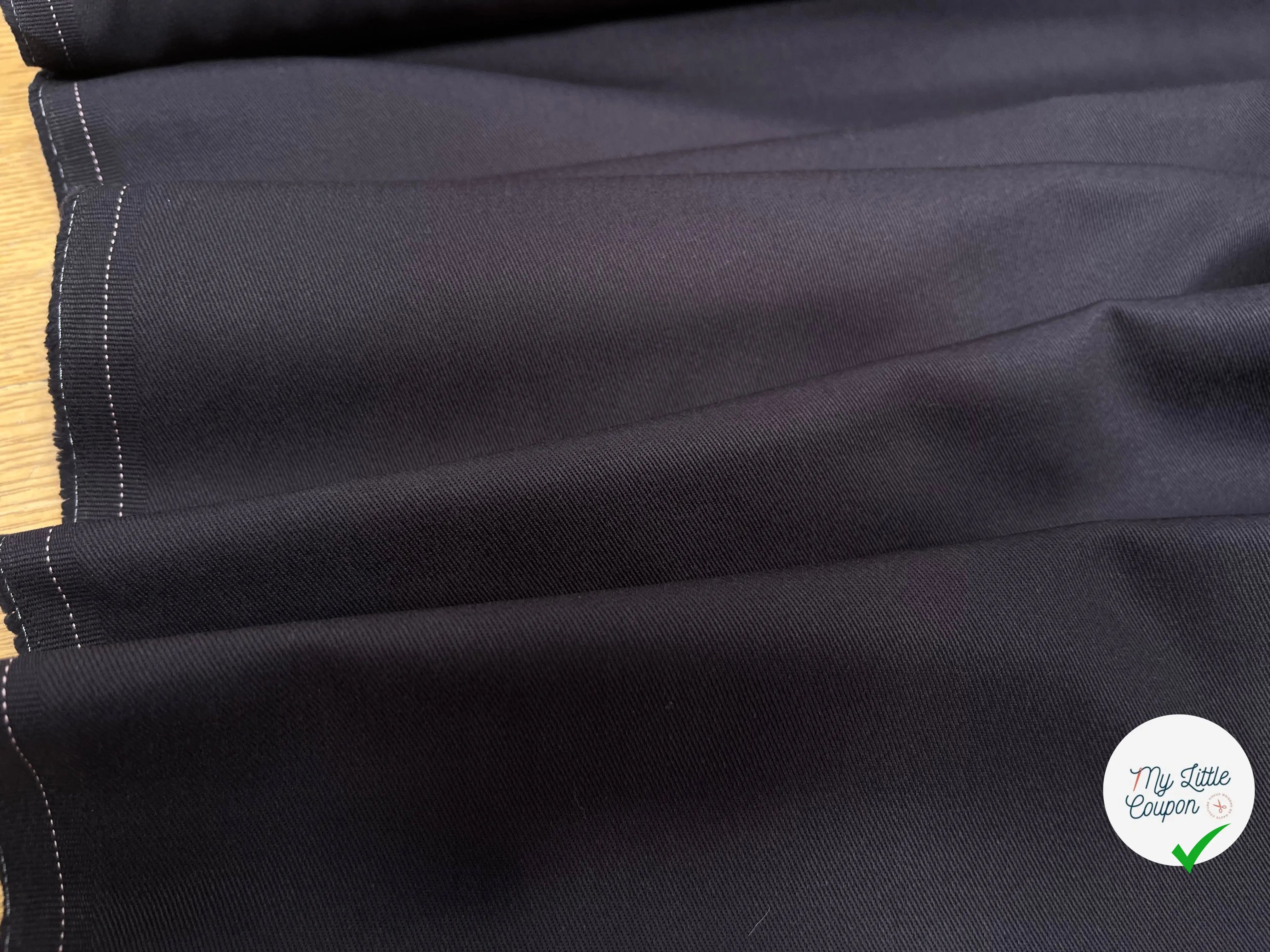 TWILL DE COTON BLEU NAVY - My Little Coupon