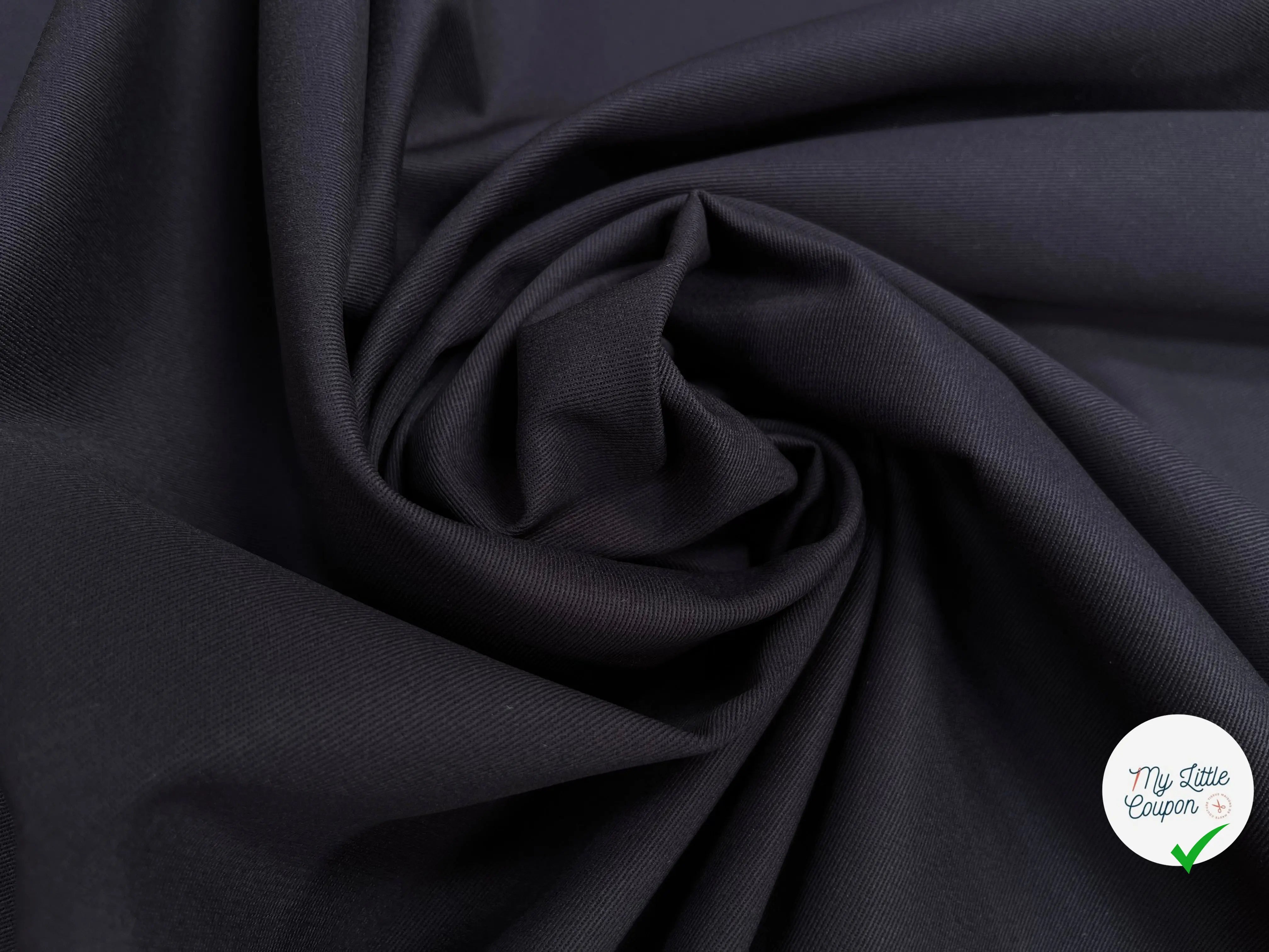 TWILL DE COTON BLEU NAVY - My Little Coupon