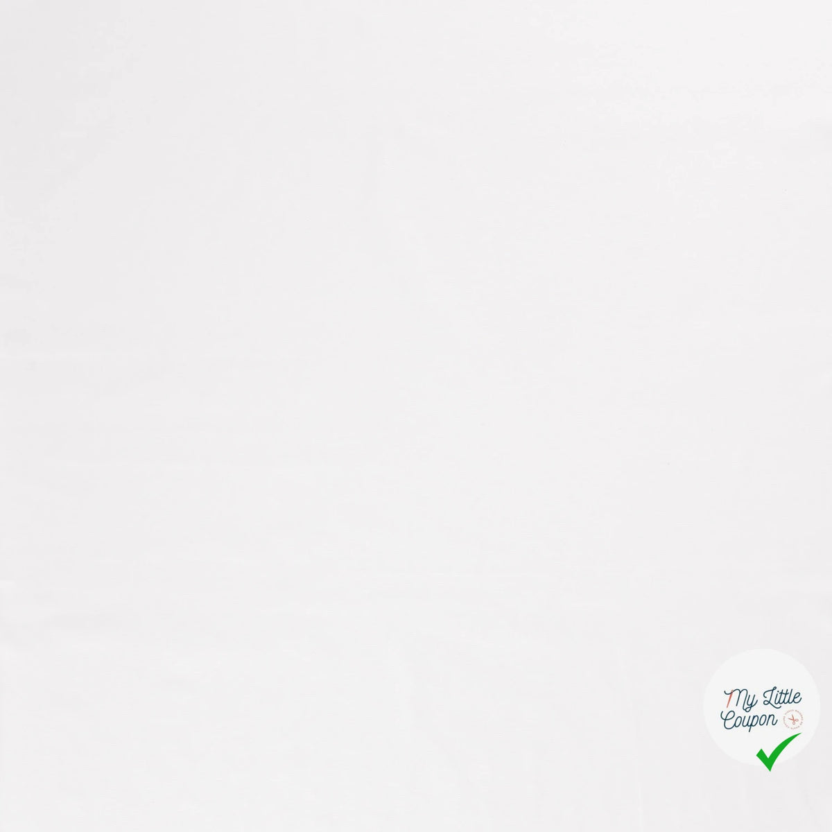 TWILL DE COTON LAVÉ BLANC OPTIQUE - My Little Coupon