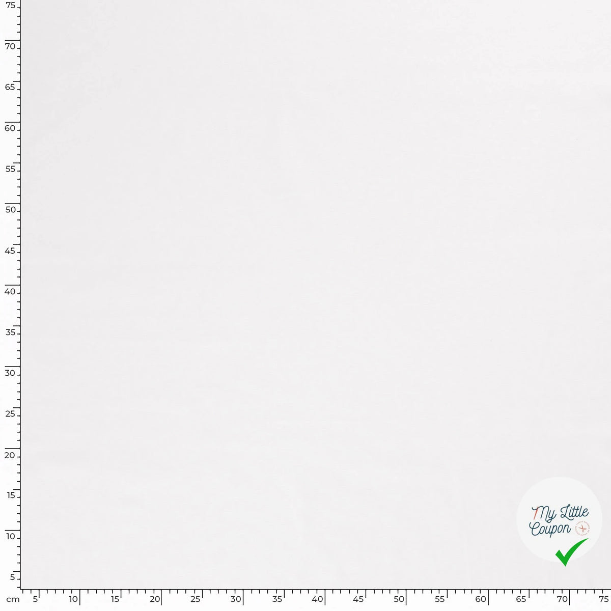 TWILL DE COTON LAVÉ BLANC OPTIQUE - My Little Coupon