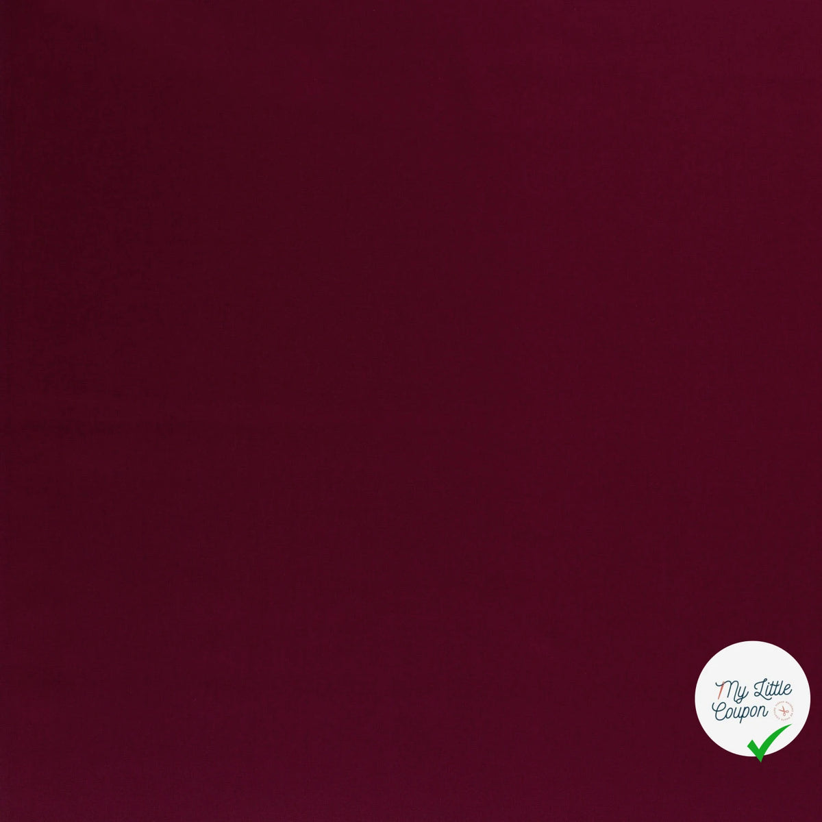 TWILL DE COTON LAVÉ BORDEAUX - My Little Coupon