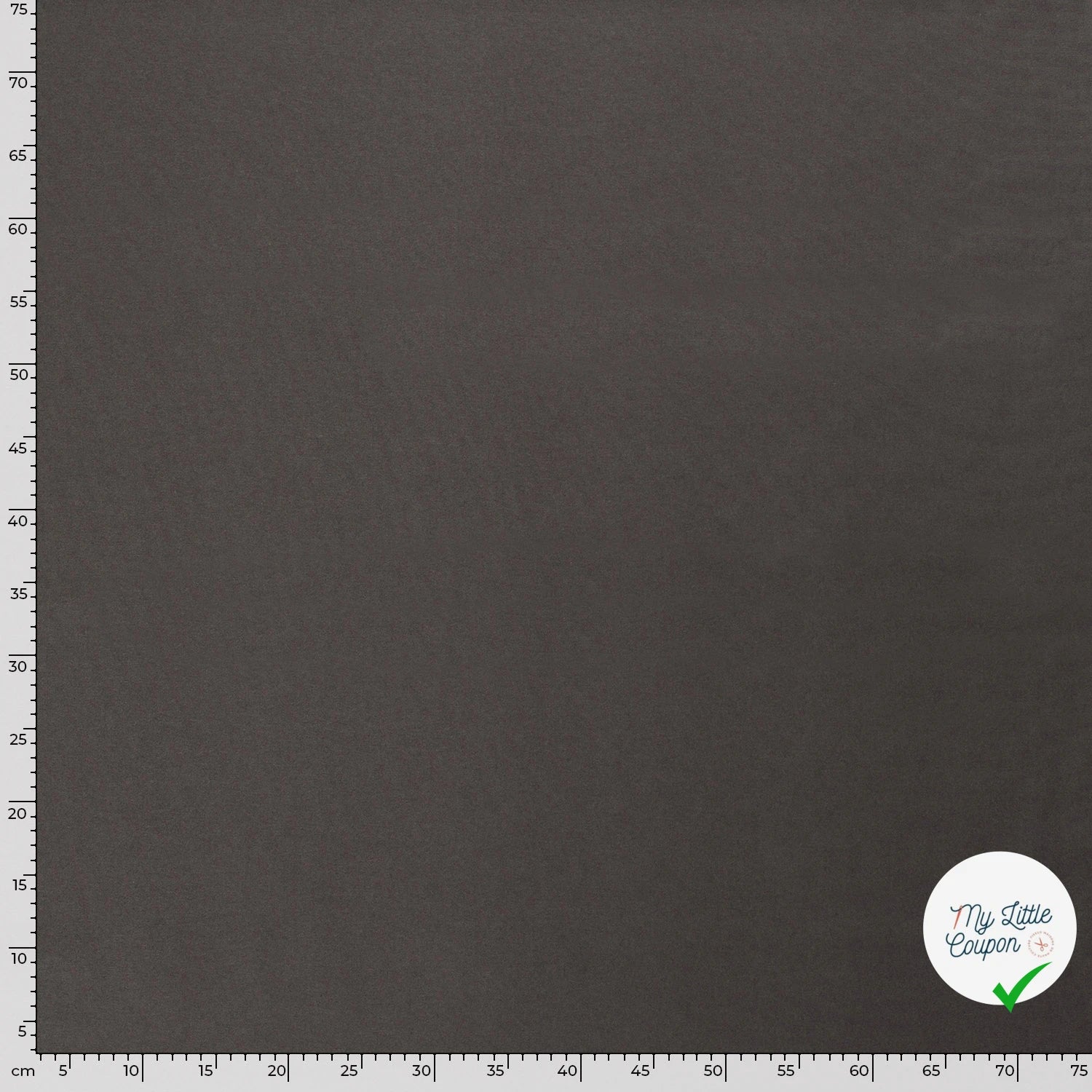 TWILL DE COTON LAVÉ GRIS FONCÉ - My Little Coupon