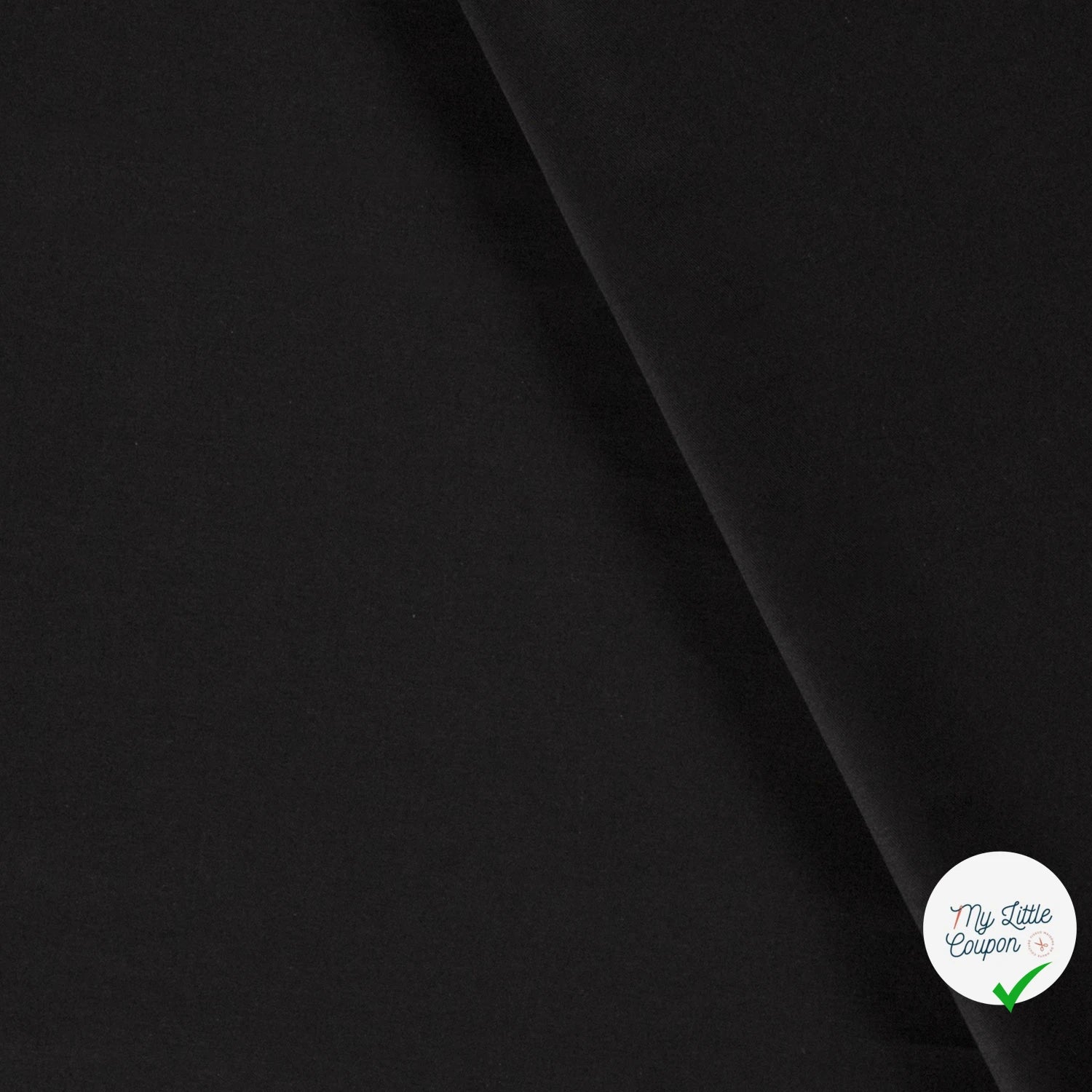 TWILL DE COTON LAVÉ NOIR - My Little Coupon