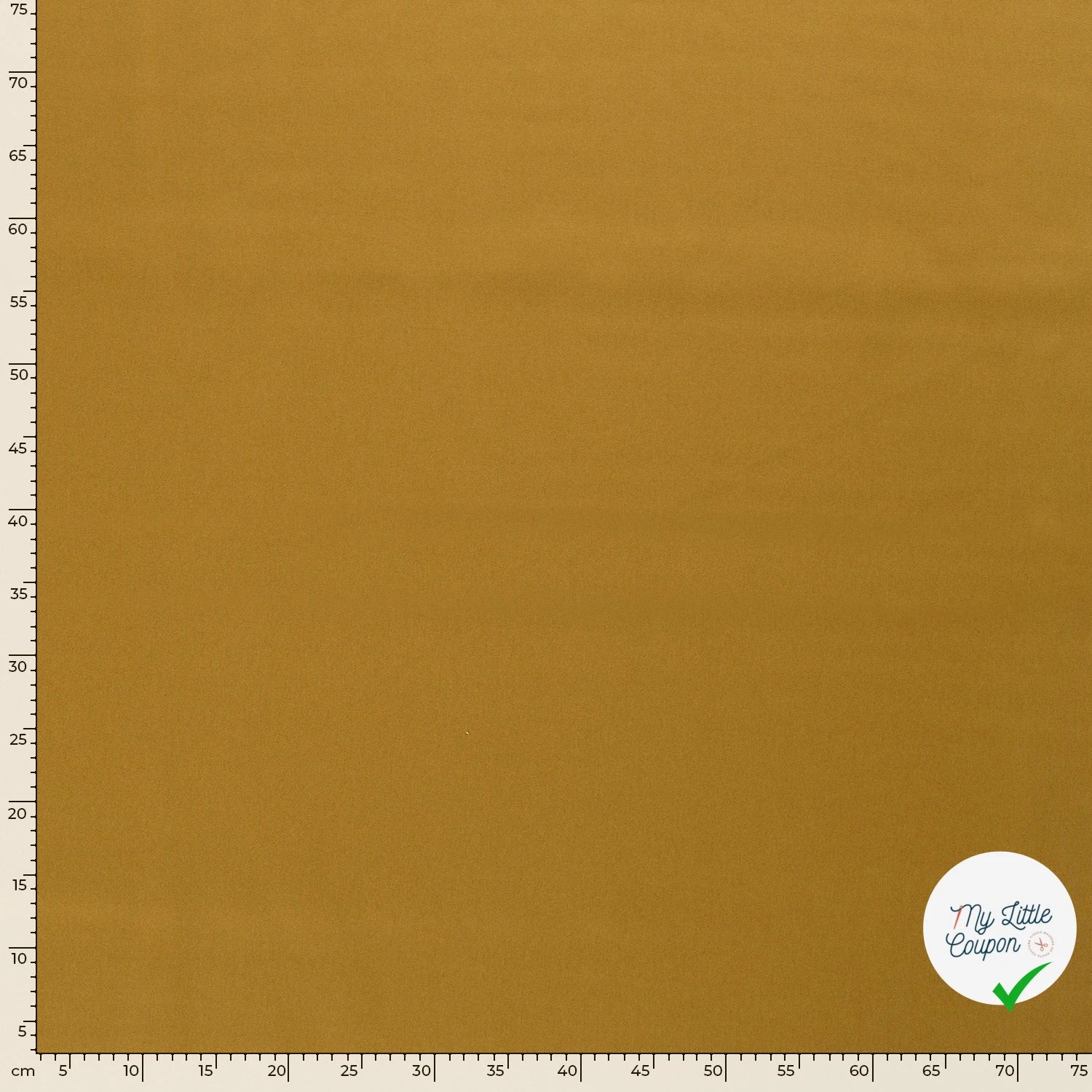 TWILL DE COTON LAVÉ OCRE - My Little Coupon