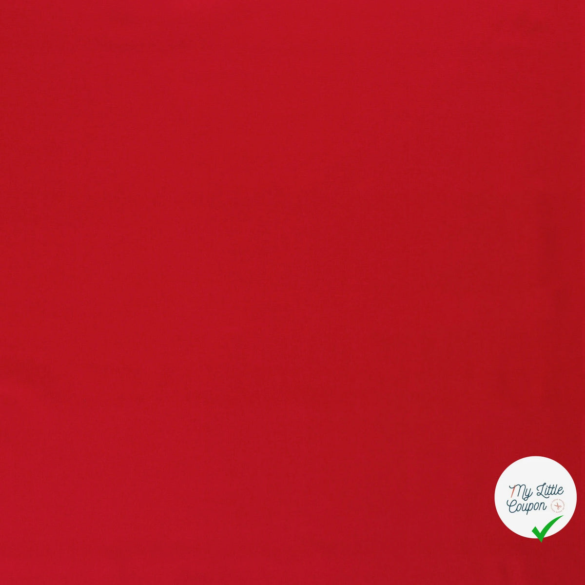 TWILL DE COTON LAVÉ ROUGE - My Little Coupon