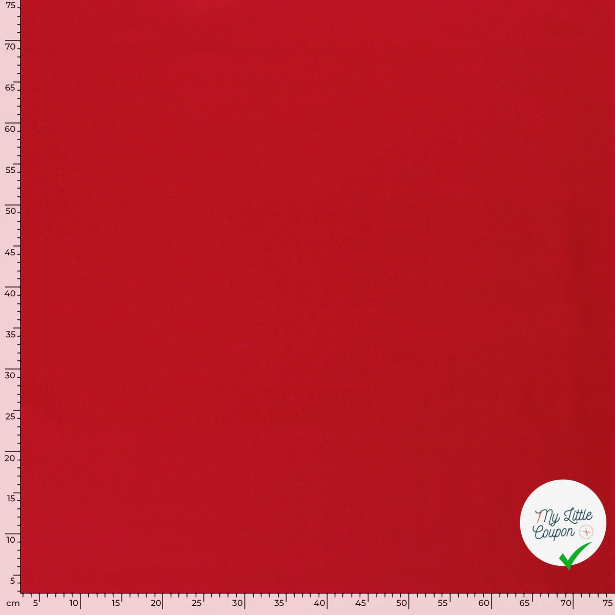 TWILL DE COTON LAVÉ ROUGE - My Little Coupon