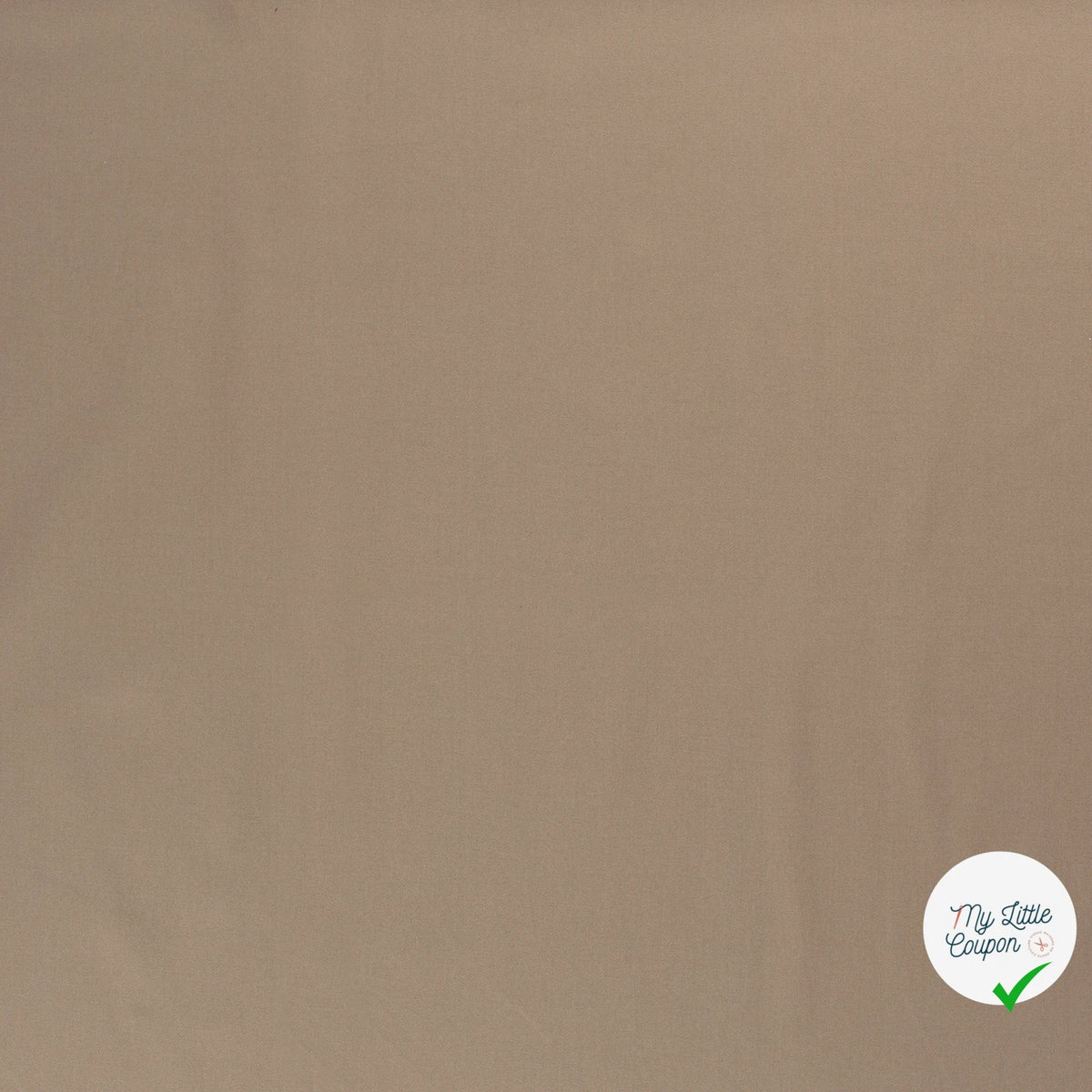 TWILL DE COTON STRETCH LAVÉ BEIGE - My Little Coupon