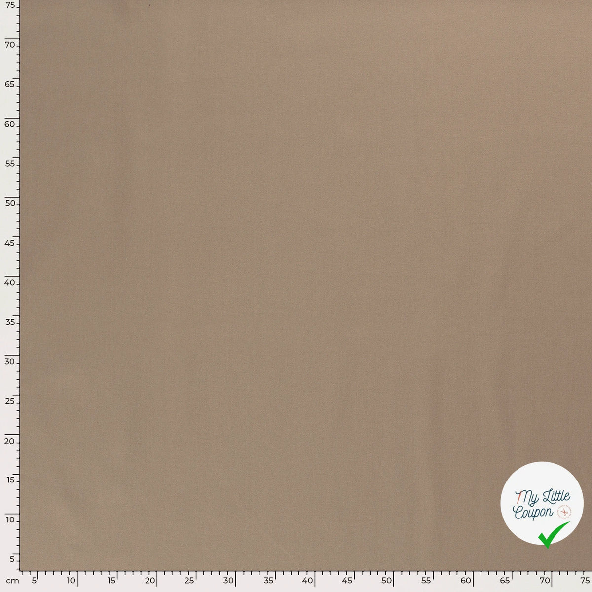 TWILL DE COTON STRETCH LAVÉ BEIGE - My Little Coupon