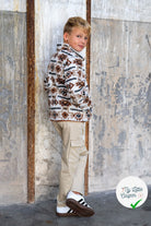 TWILL DE COTON STRETCH LAVÉ BELLE TENUE BEIGE CLAIR - My Little Coupon