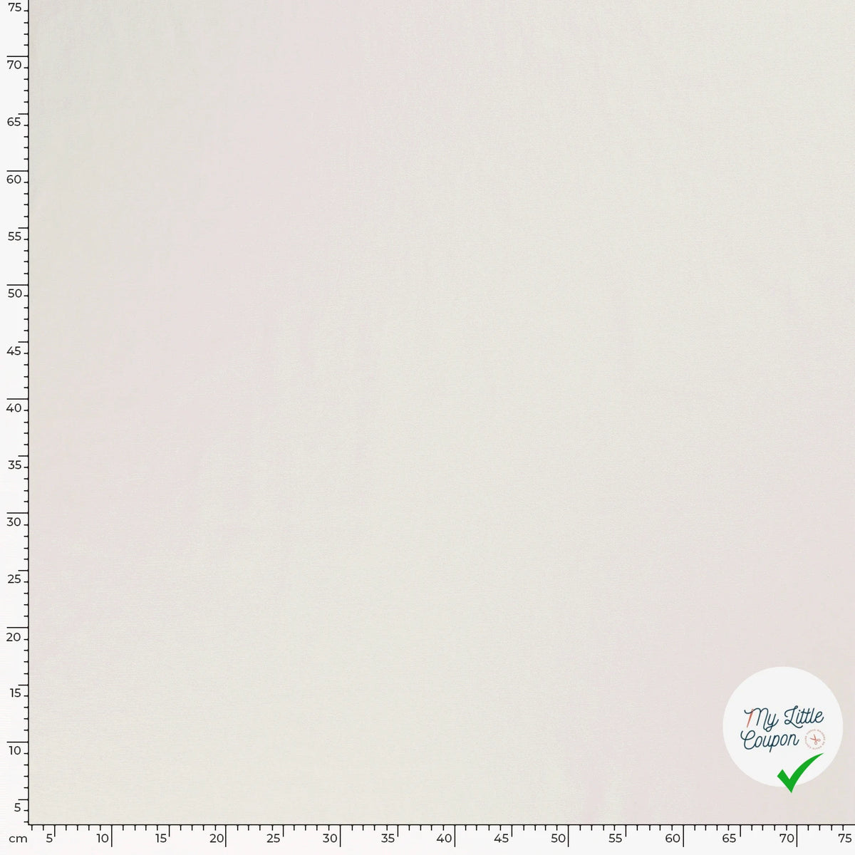 TWILL DE COTON STRETCH LAVÉ BLANC CASSÉ - My Little Coupon