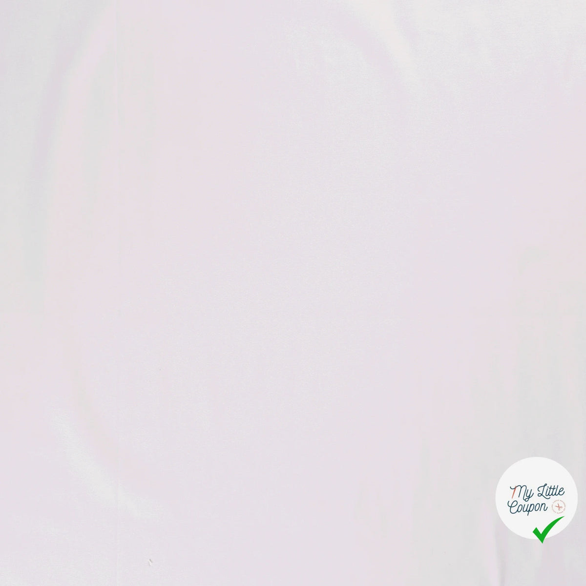 TWILL DE COTON STRETCH LAVÉ BLANC OPTIQUE - My Little Coupon
