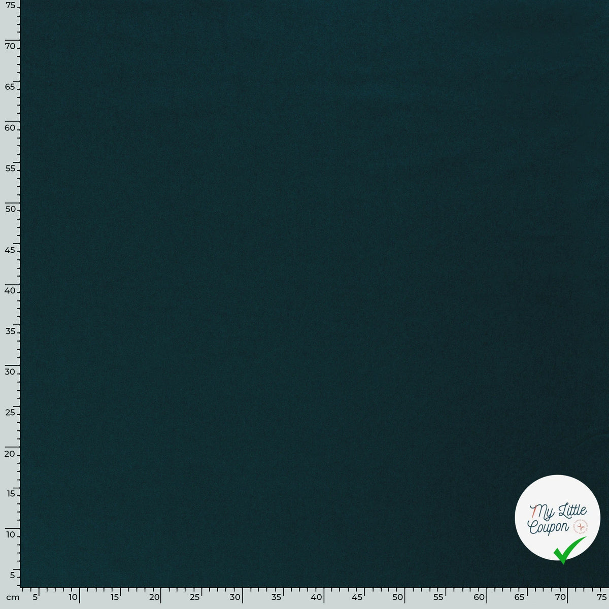 TWILL DE COTON STRETCH LAVÉ BLEU CANARD - My Little Coupon