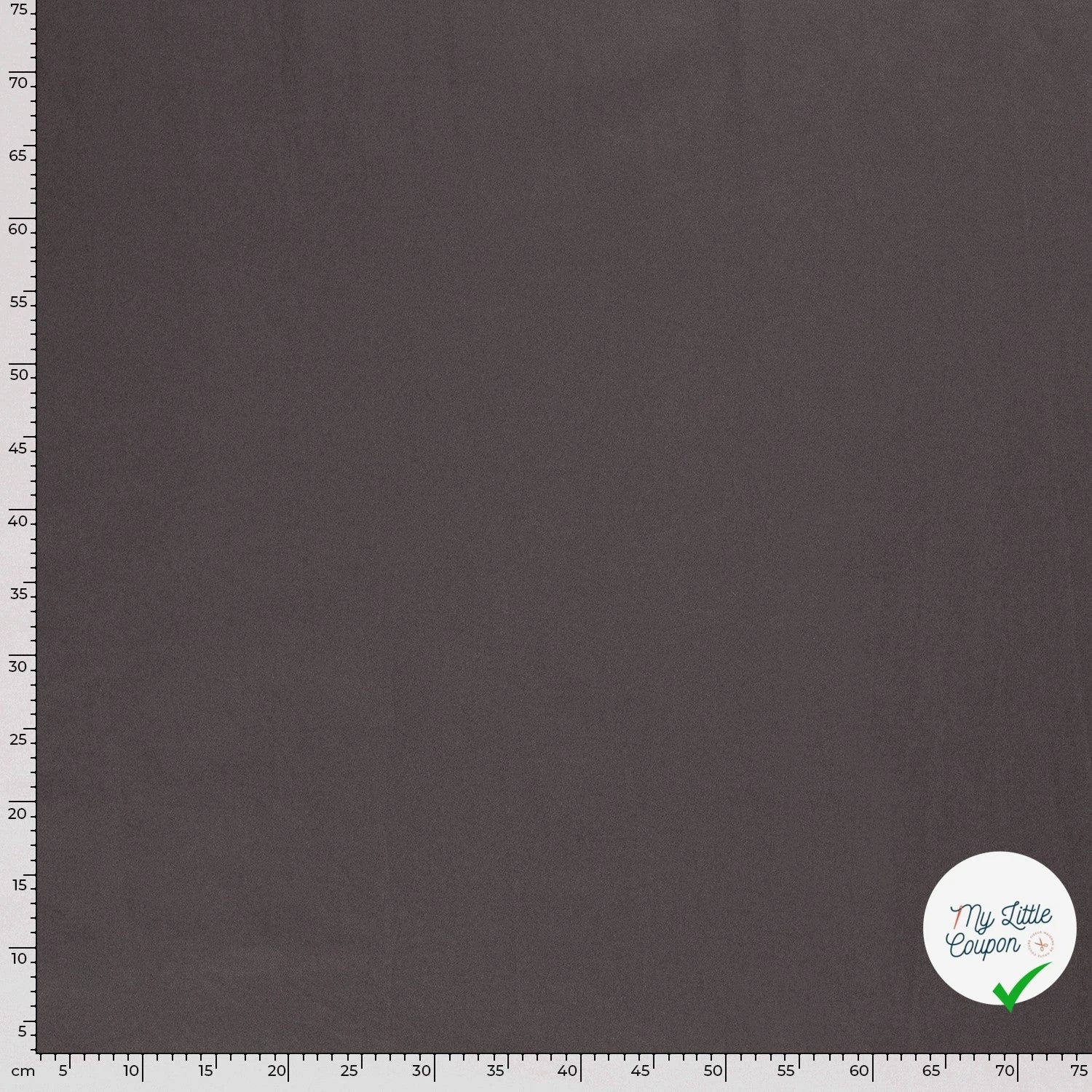 TWILL DE COTON STRETCH LAVÉ GRIS FONCÉ - My Little Coupon