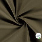 Twill de coton stretch lavé vert kaki