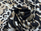 TWILL DE SOIE IMPRIME LÉOPARD SAVANNAH MSO