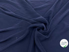 TWILL DE SOIE MATE MARINE LAVÉE - My Little Coupon - tissu - coudre
