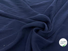 TWILL DE SOIE MATE MARINE LAVÉE - My Little Coupon - tissu - coudre