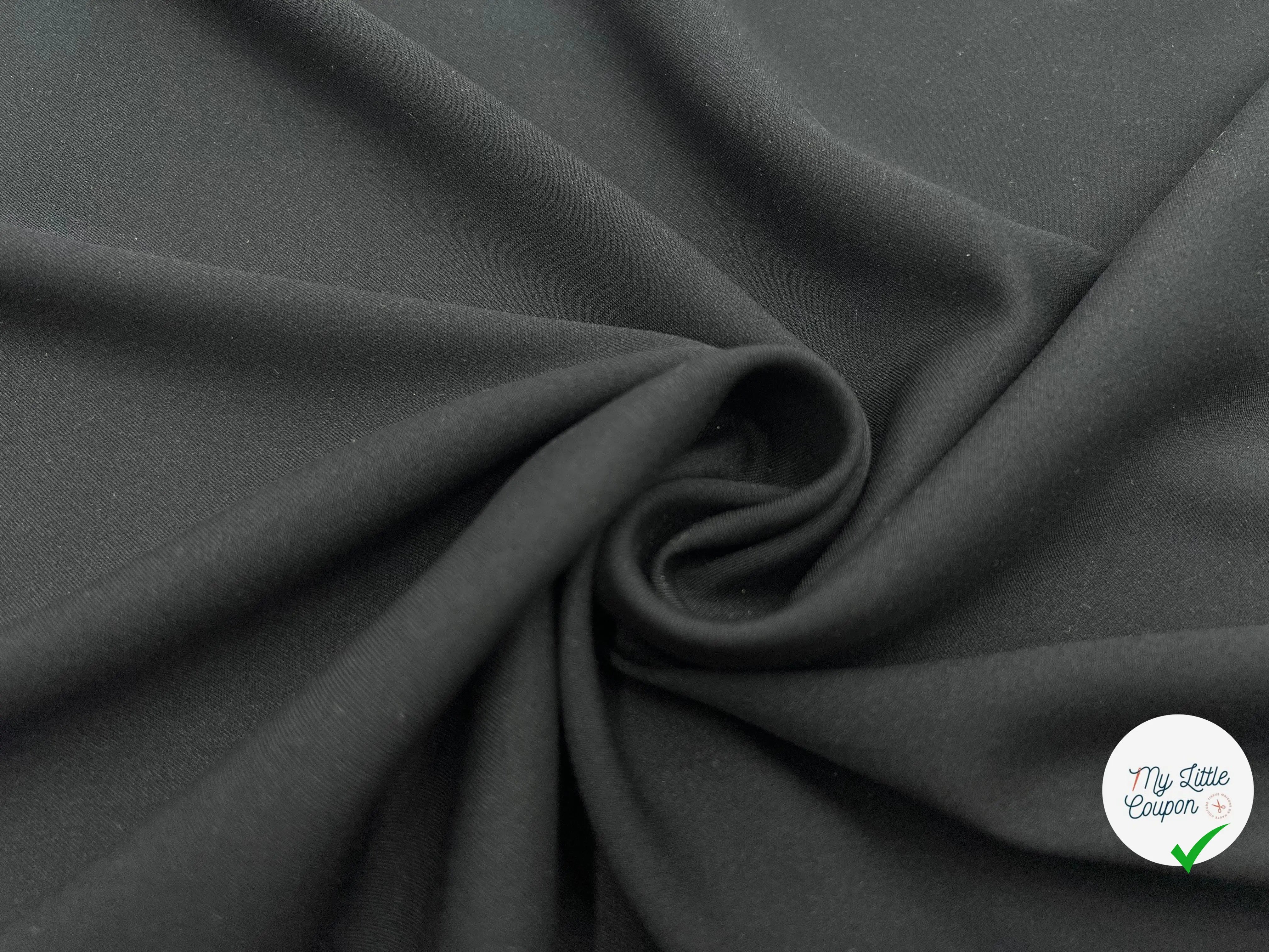 TWILL DE SOIE NOIR - My Little Coupon - tissu - coudre