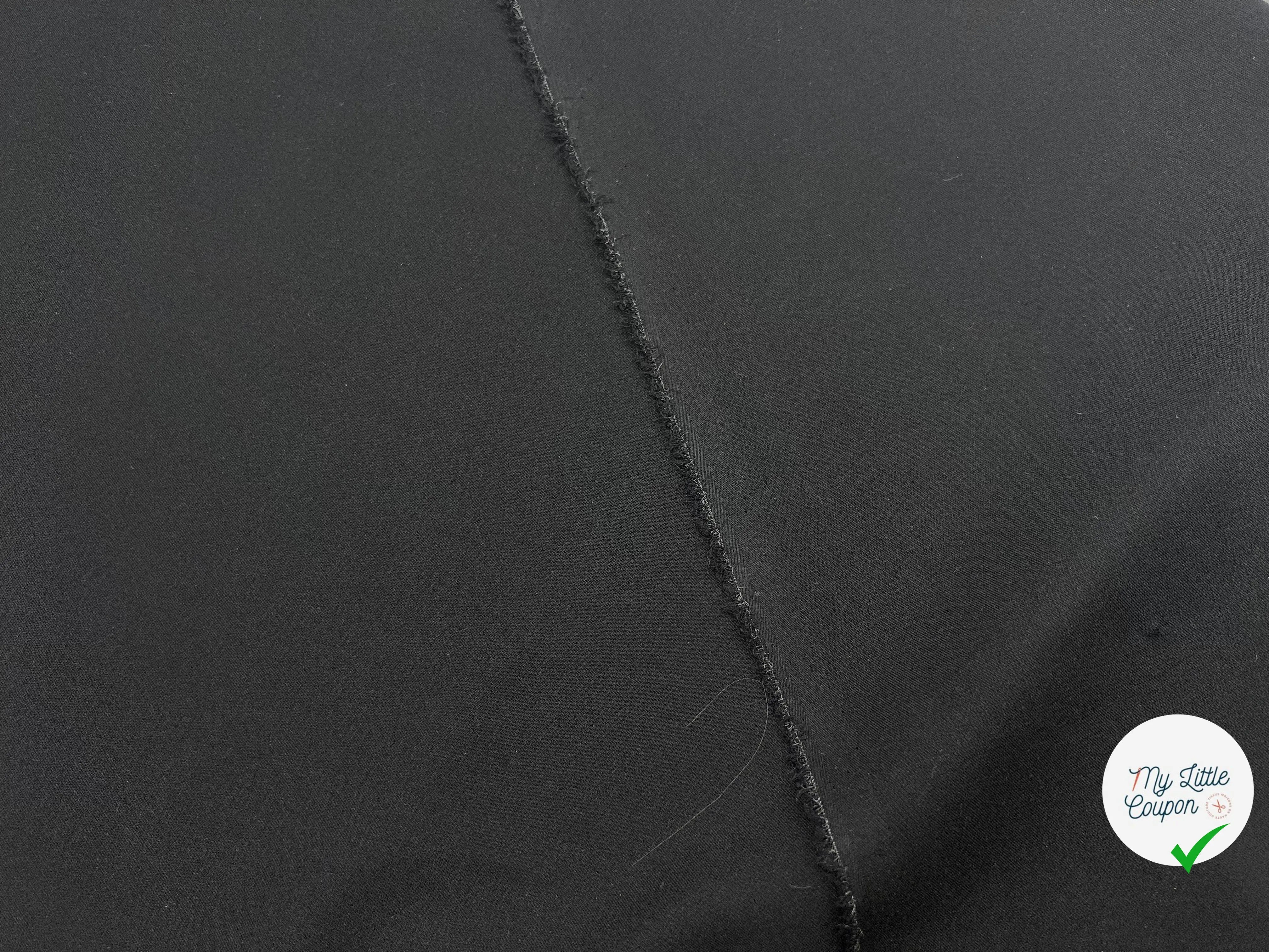 TWILL DE SOIE NOIR - My Little Coupon - tissu - coudre
